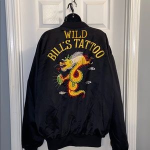 Satin embroidered jacket